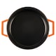 image 5 of Cooks Professional Set of 3 Cast Iron Casserole Dishes 20, 26 & 28cm | Orange | Orange
