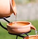 image 7 of Terracotta Jug & Bowl Cascade Solar Water Feature with Battery Backup and Lights 55cm