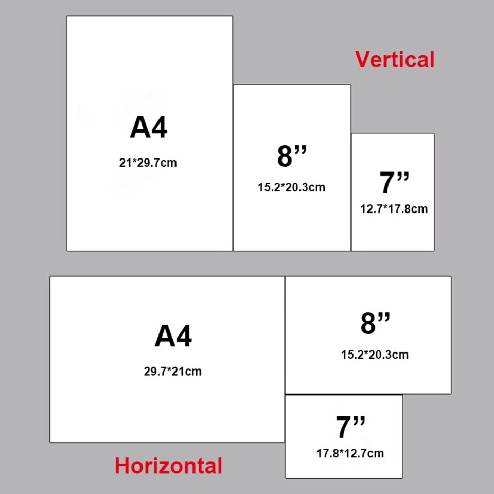 image 1 of A4 Beech Wood Vertical Double Side Photo Frame