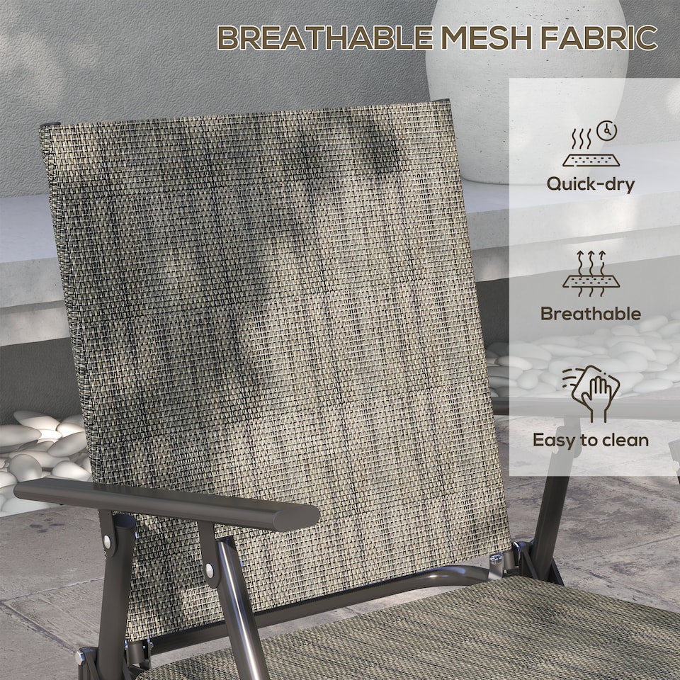 image 1 of Outsunny Patio Furniture Set, Garden Set w/ Table, Foldable Chairs, a Loveseat