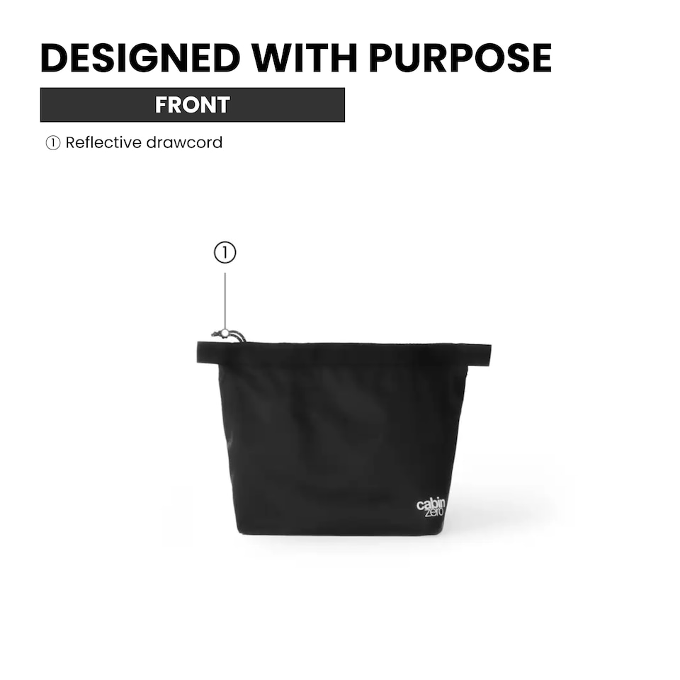 image 1 of CabinZero Ultralight Wash Pouch, Everyday Family Toiletry Bag