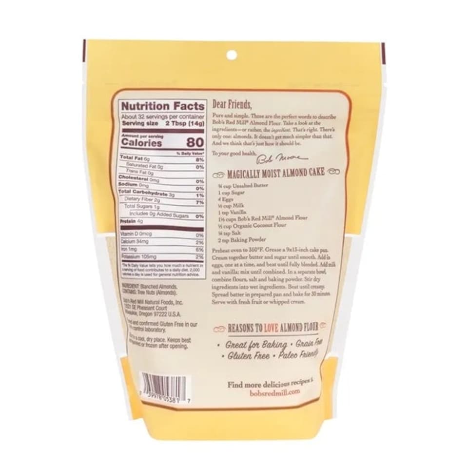image 1 of Bob's Red Mill Blanched Almond Flour 453g | White