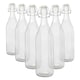 image 1 of Argon Tableware Glass Bottles with Swing Top - 1.1 Litre - Pack of 6 Clear | 1L