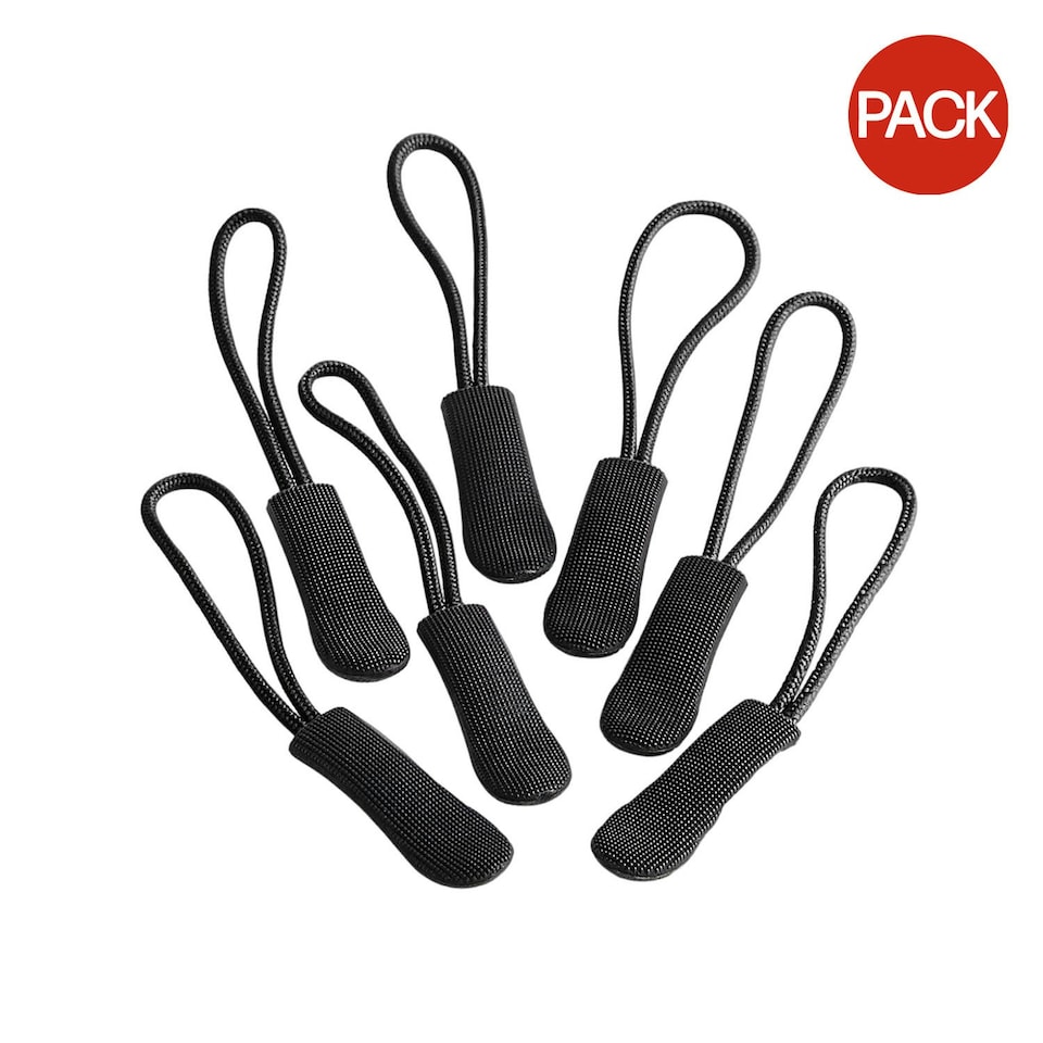 image 1 of Quadra SLX Zip Pulls (Pack of 10) - Black - One Size (UTBC5605)