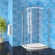 image 1 of Aica Bathrooms 1200x800mm Quadrant Shower Enclosure Walk In Corner Cubicle Glass Screen Door Chrome
