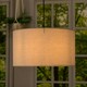 image 2 of ValueLights Reni Large Grey Fabric Pendant Shade
