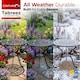 image 5 of Centurion Supports TABREEZ Garden and Patio Black Cast Aluminium Bistro Table | Black | Black