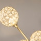 image 8 of HOMCOM Modern Floor Lamp w/ K9 Crystal Shade, 5 Light, for Living Room, Gold