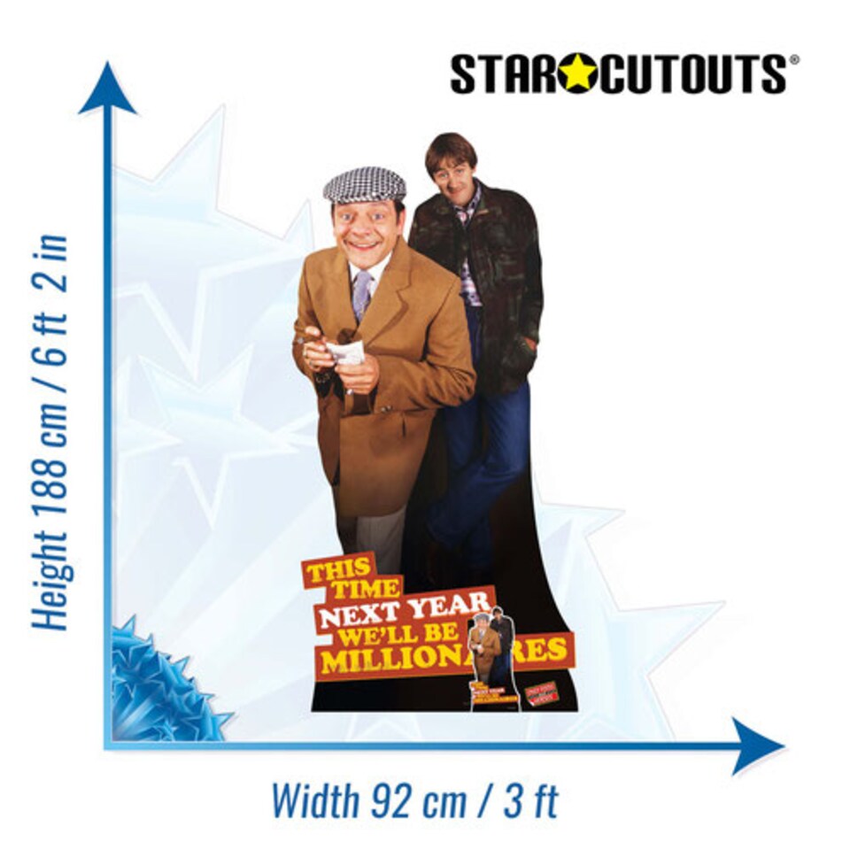 image 1 of Rodney and Del Boy (This Time Next Year We'll Be Millionaires) Only Fools and Horses Lifesize Cardboard Cutout 188cm