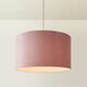 image 3 of ValueLights Reni Large Pink Velvet Pendant Shade Pink