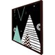 image 3 of Triangles, circles & zig zag patterns (Picutre Frame) Grey | L