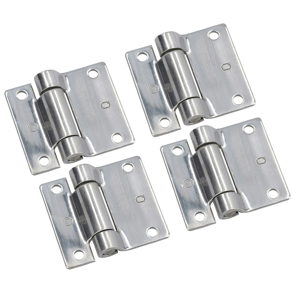 image 1 of Stainless Steel Hinge Heavy Duty 65x73mm Industrial Door Hatch Locker 4PK Silver