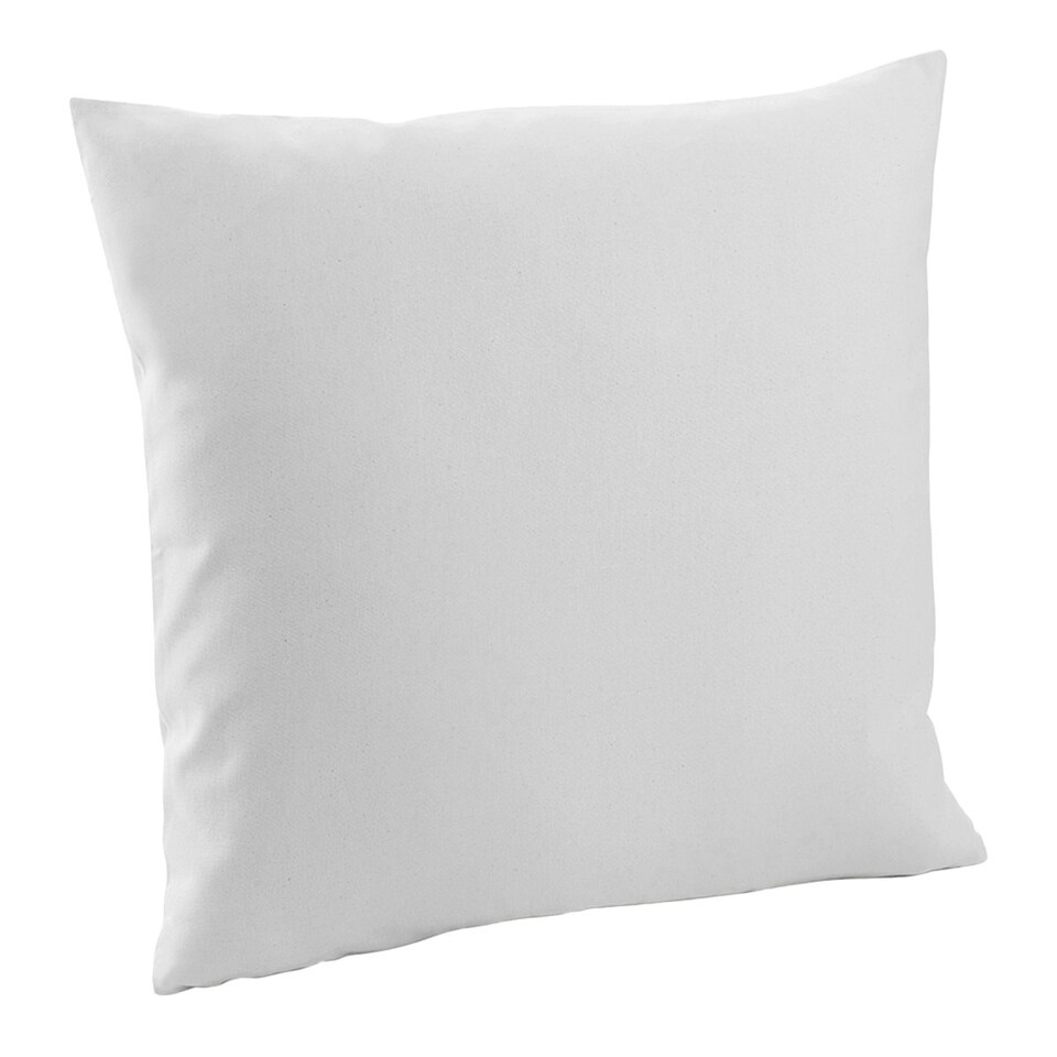 Westford Mill Fairtrade Cotton Canvas Cushion Cover - Light Grey - L