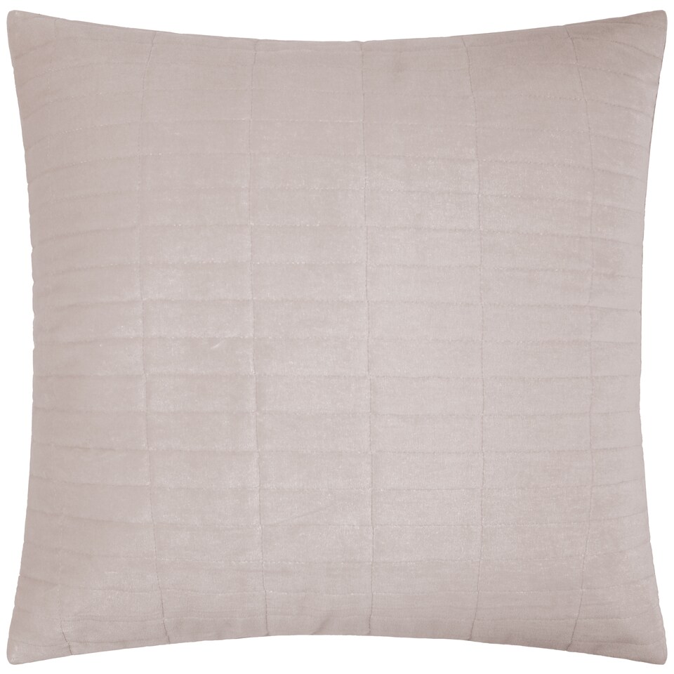 image 1 of Yard Dales Quilted 100% Cotton Velvet Cushion, Natural