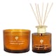 image 1 of Nicola Spring Scented Candle & Reed Diffuser Set - 350g - Sandalwood & Jasmine | Orange | Orange