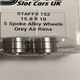 image 3 of Staffs Slot Cars 5 Spoke Grey Alloy Wheels Air Rims 15.8 x 10 mm x2 STAFFS 152