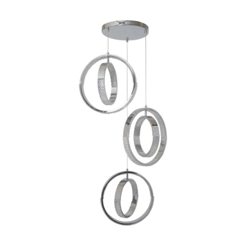 image 1 of Yazia Polished Chrome LED Ceiling Pendant