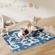 image 2 of AIYAPLAY Foldable Baby Play Mat Double-Sided, Baby Playpen Floor Mats for Toddlers, Waterproof Large Foam Playmat for Playroom and Nursery, 202 x 180.5cm, Traffic and Grey Diamond Theme