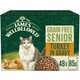 image 1 of James Wellbeloved Grain Free Senior Wet Cat Food Pouches Turkey in Gravy 48 x 85g