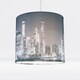 image 2 of 20cm Lamp Shade Ceiling Light Digital Printed Fabric New York Skyline At Night | Blue | Medium | 1