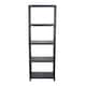 image 3 of 5 Tier Black Plastic Heavy Duty Shelving Racking Storage Unit