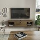 image 2 of Decorotika Ibarra Floating  TV Unit for TV's up to 55 inches Dropdown Cabinet and Open Shelves