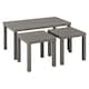 image 1 of URBNLIVING Wooden Nesting Stacking Tables Set Of 3 | Multi | Cedar Grey | 3