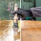 image 2 of Roxil Wood Scrub Gel - 3L - Oxalic Acid-Based Wood Cleaner Reviver for Decking & Furniture