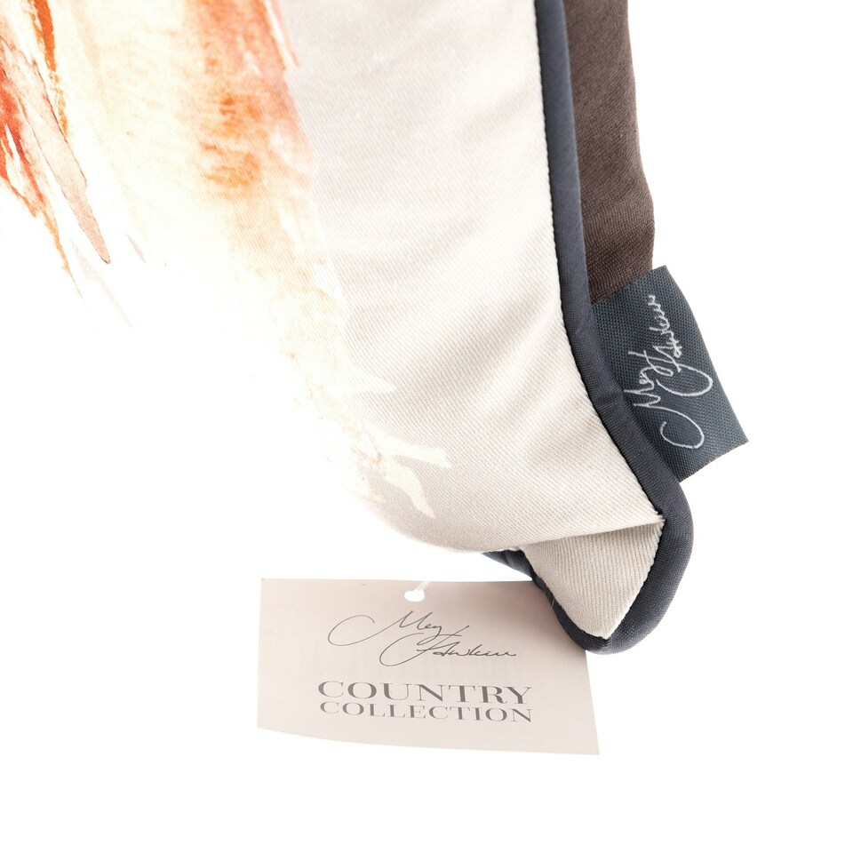 image 1 of Meg Hawkins Fox Cushion 40cm Grey | Orange
