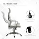 image 5 of Vinsetto Ergonomic Office Chair, High Back Computer Chair, Mesh Desk Chair with Lumbar Support, Headrest, Wheel, Adjustable Height, Grey