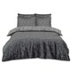 image 1 of Ryder Printed Duvet Cover Set Reversible Polycotton Beddings Grey | King