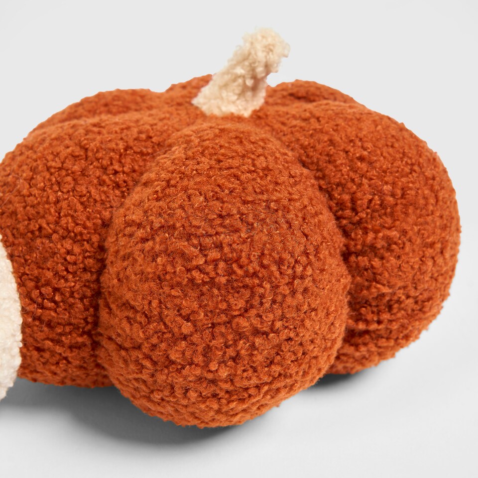 image 1 of OHS Pumpkin Halloween Autumn Fall Decor Draft Door Guard Stop Soft Plump Plush Draught Excluder