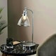 image 3 of Brunswick Polished Nickel & Glass Desk Table Lamp Silver