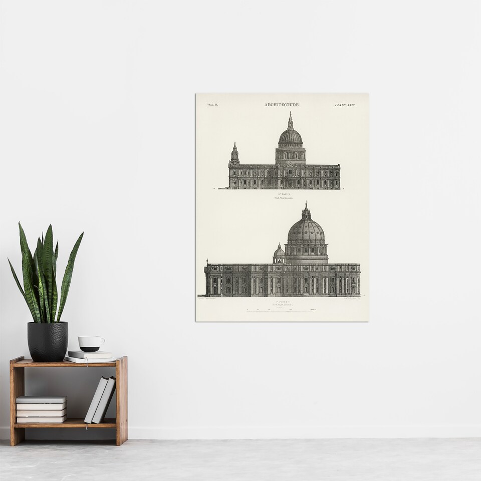 image 1 of St Paul St Peters Encyclopaedia Britannica Huge Wall Art Poster Print 24X32"