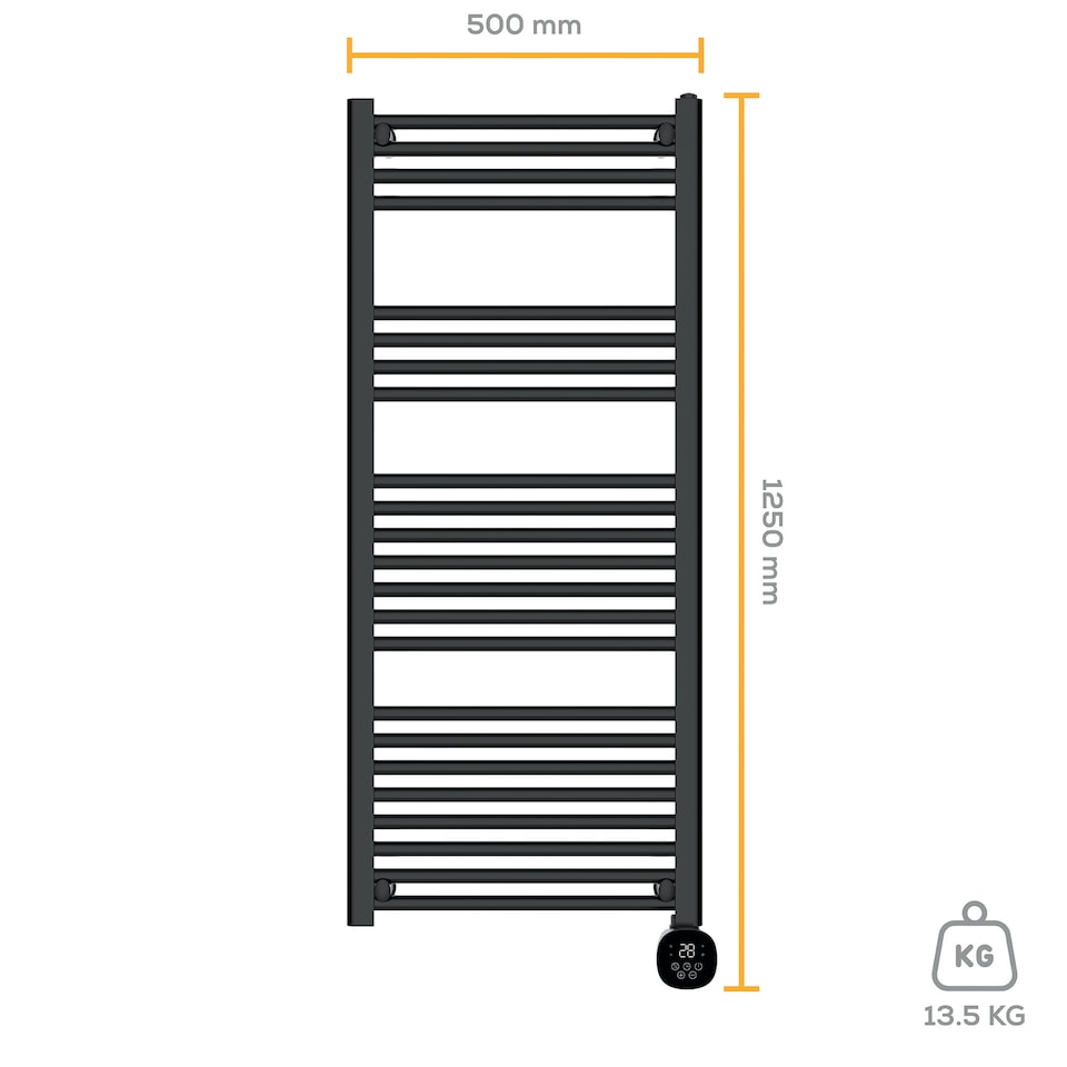 image 1 of TCP Smart 1000W Electric Towel Warmer Rail Radiator