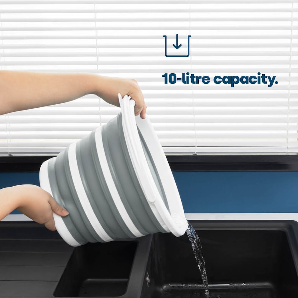 image 1 of Collapsible Bucket With Handle