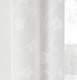 image 3 of Pair of Sienna White Floral Paste Print Patterned Voile Panels with Rod Pocket Header 229 CM