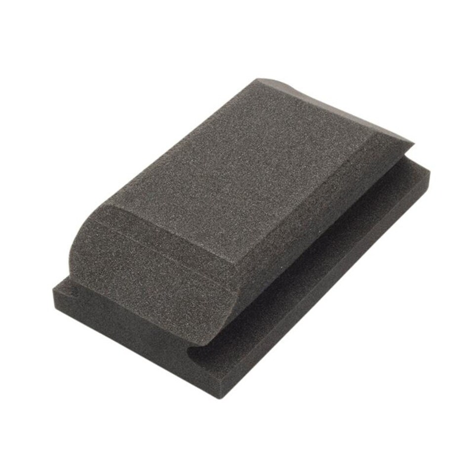 Flexipads World Class Hand Sanding Block Shaped Black 70 X 125mm - Multi Colour - 70 x 125mm
