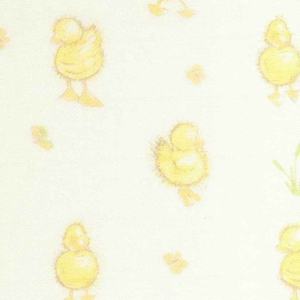 image 1 of Ziggle Cotton Muslin Square - Yellow Ducks