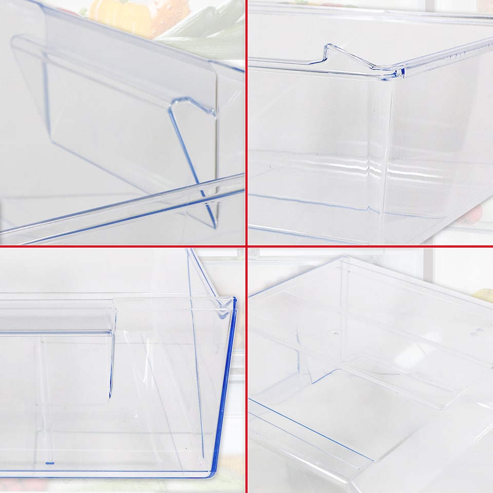 image 1 of SPARES2GO Top Middle Drawer for Zanussi ZNFN ZNFR ZNLE ZNLN ZNLR ZUAN Fridge Freezer Container Box