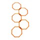 image 6 of Football Flick 2 In 1 Octa Speed Rings – Speed Agility Ladder With Hurdle Capability