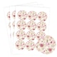 image 1 of Vintage Floral Romance Round Stickers 60mm - Sheet of 12