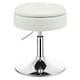 image 1 of Costway 360° Swivel Bar Stool w/ Lid Tufted Vanity Stool White