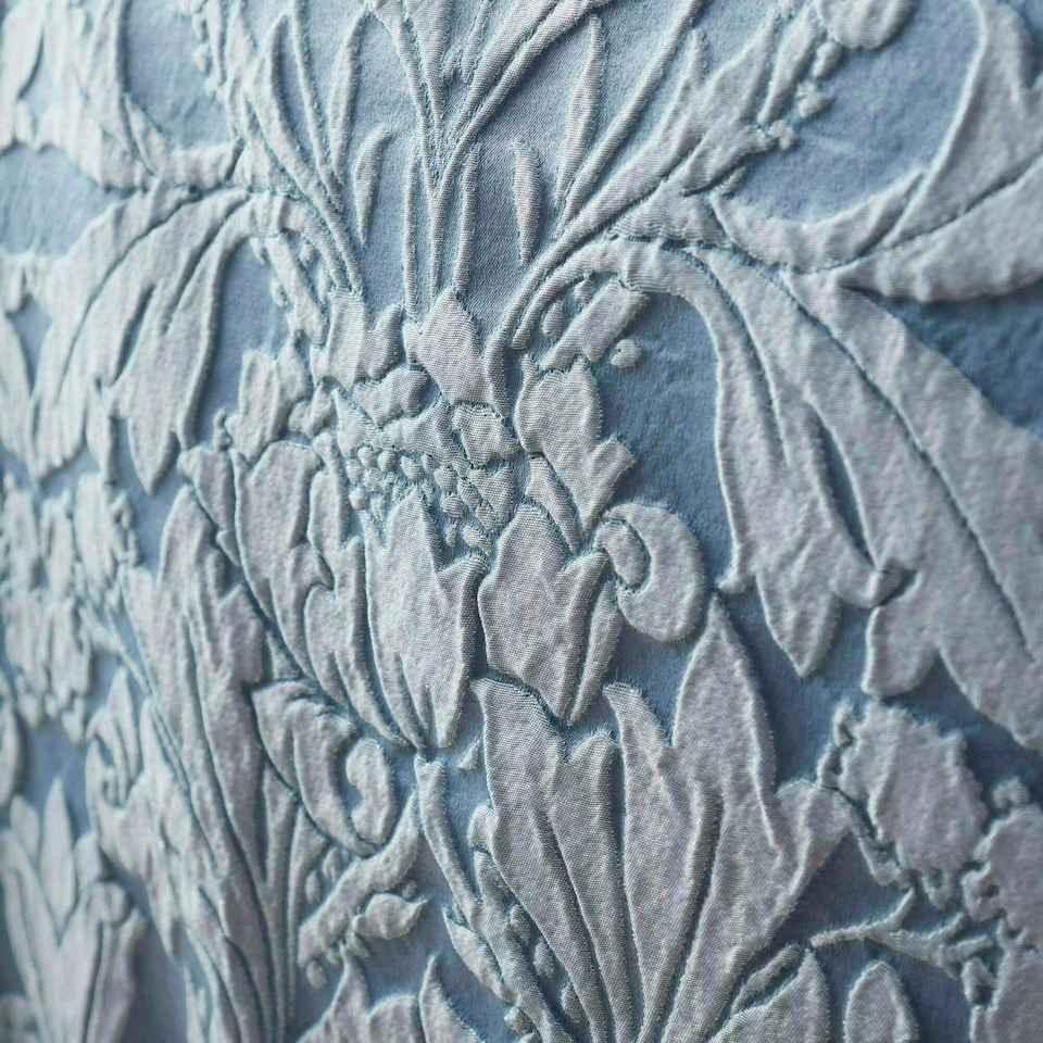 image 1 of Portfolio Home Blenheim Damask Jacquard Bedding Duvet Cover Set Blue | King