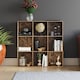 image 8 of Vida Designs Durham 3x3 Cube Storage Bookcase Display Unit, Dark Wood