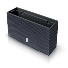 60 cm Rato Case Rattan Flower Planter | Black | 1