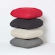 image 5 of Homescapes Black Square Cotton Knitted Pouffe Floor Cushion | Black | 70 x 20 cm