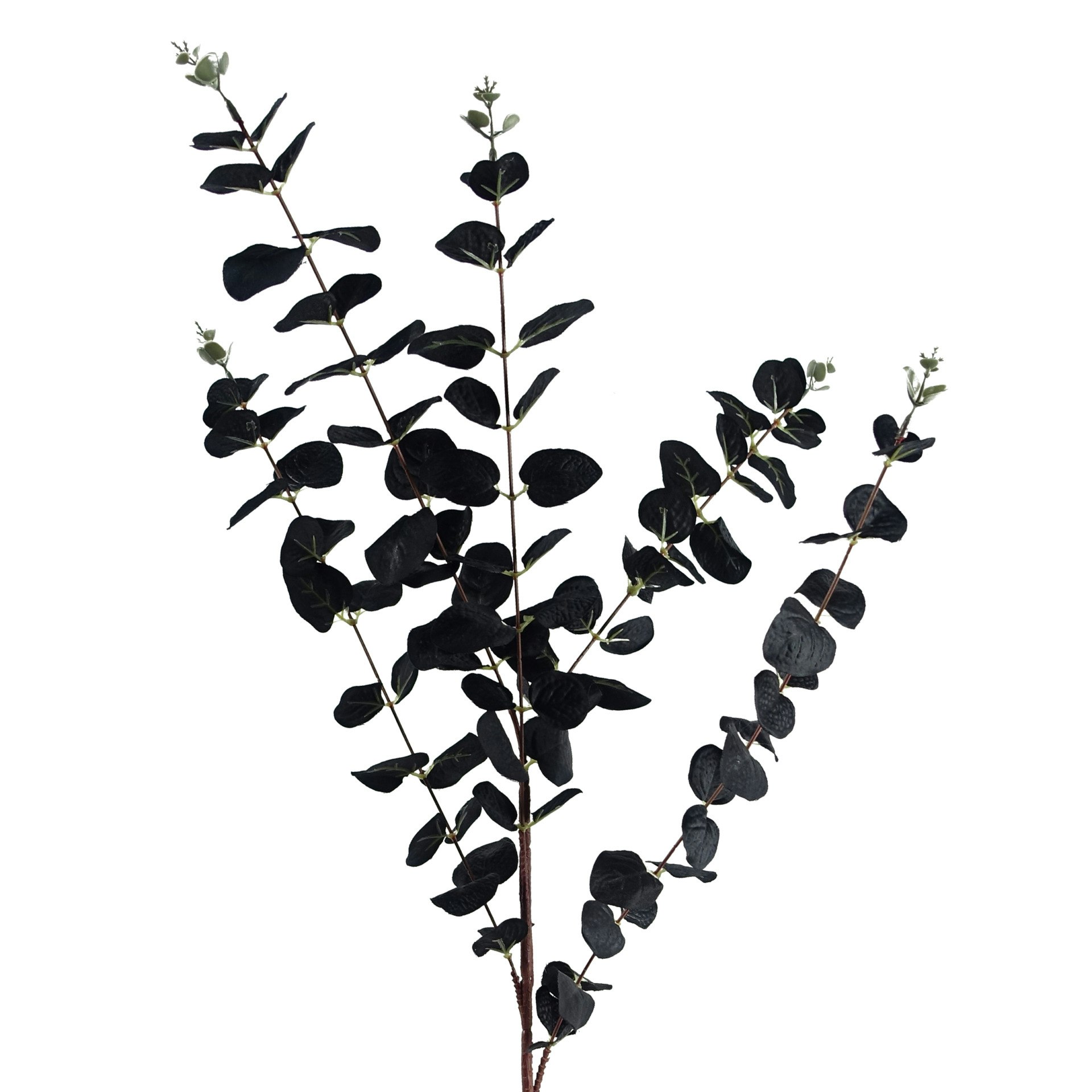 Leaf 80cm Artificial Black Eucalyptus Foliage Stem