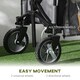 image 7 of Outsunny Folding Wagon Garden Cart Collapsible Camping Trolley for Outdoor
