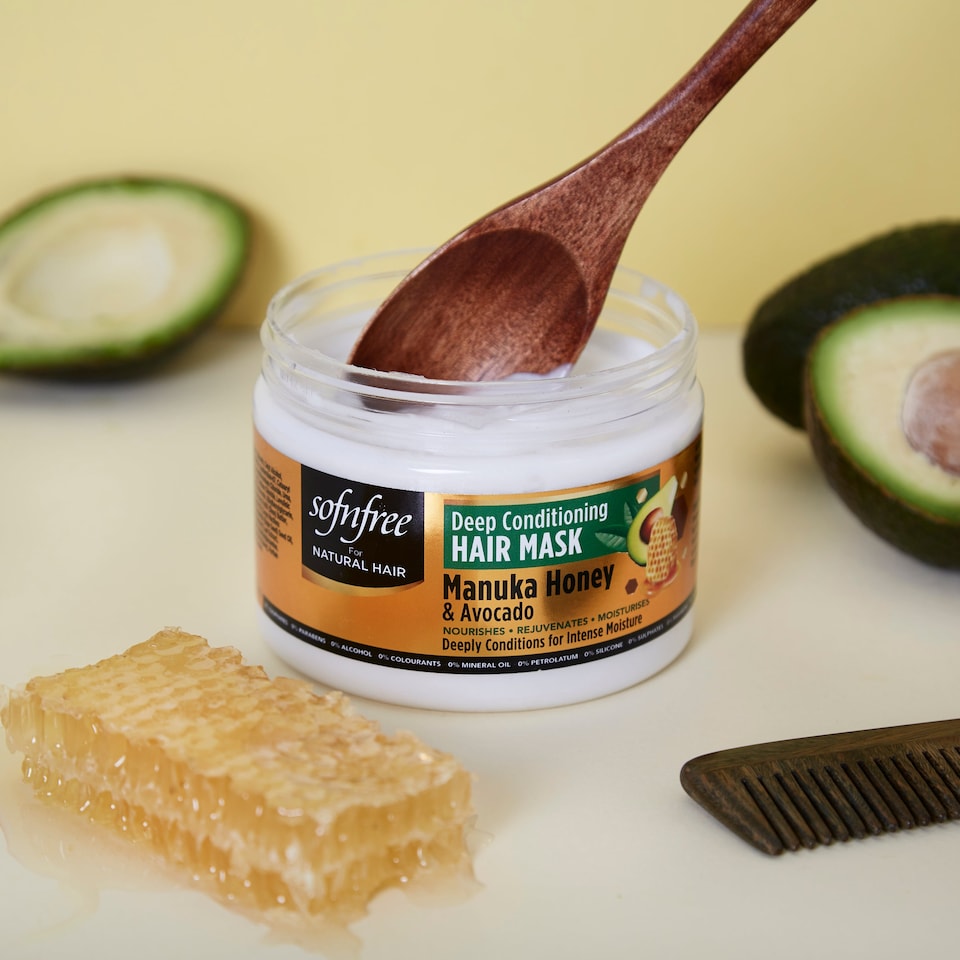 image 1 of Deep Conditioning Hair Mask with Manuka Honey & Avocado